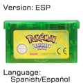 32 Bit Video Game Cartridge Console Card for Nintendo GBA Pokeon Emerald FireRed LeafGreen Ruby Sapphire with Shiny Label