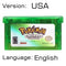 32 Bit Video Game Cartridge Console Card for Nintendo GBA Pokeon Emerald FireRed LeafGreen Ruby Sapphire with Shiny Label