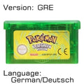 32 Bit Video Game Cartridge Console Card for Nintendo GBA Pokeon Emerald FireRed LeafGreen Ruby Sapphire with Shiny Label
