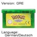 32 Bit Video Game Cartridge Console Card for Nintendo GBA Pokeon Emerald FireRed LeafGreen Ruby Sapphire with Shiny Label