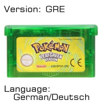32 Bit Video Game Cartridge Console Card for Nintendo GBA Pokeon Emerald FireRed LeafGreen Ruby Sapphire with Shiny Label