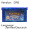 32 Bit Video Game Cartridge Console Card for Nintendo GBA Pokeon Emerald FireRed LeafGreen Ruby Sapphire with Shiny Label