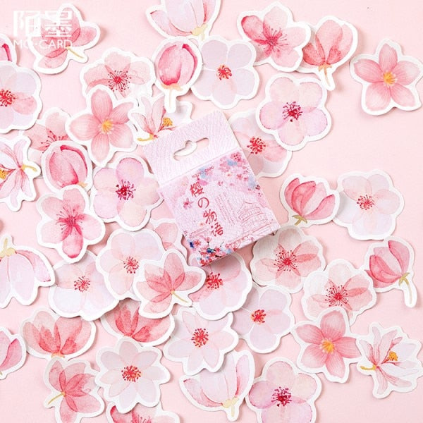 45pcs/box Japanese View Label Stickers Set Decorative Stationery Stickers Scrapbooking Diy Diary Album Stick Label