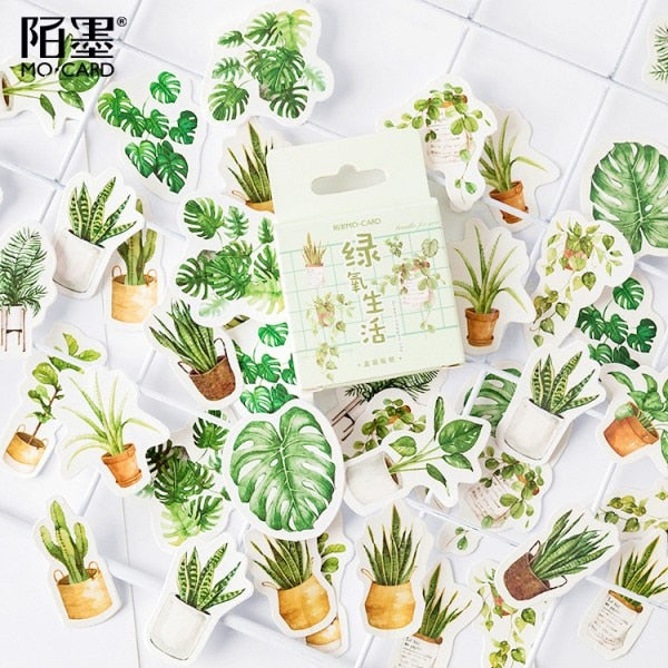 45pcs/box Japanese View Label Stickers Set Decorative Stationery Stickers Scrapbooking Diy Diary Album Stick Label