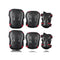 6pcs/set Skateboard Ice Roller Skating Protective Gear Elbow Pads Wrist Guard Cycling Riding Knee Protector for Kids Men Women