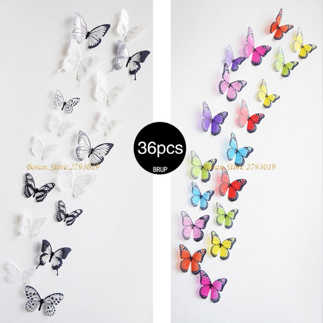 3D Crystal Butterfly Wall Stickers