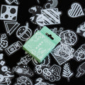 50 pcs/pack White lace transparent Cute Boxed Kawaii Decoration Stickers Planner Scrapbooking Stationery Japanese Diary Stickers