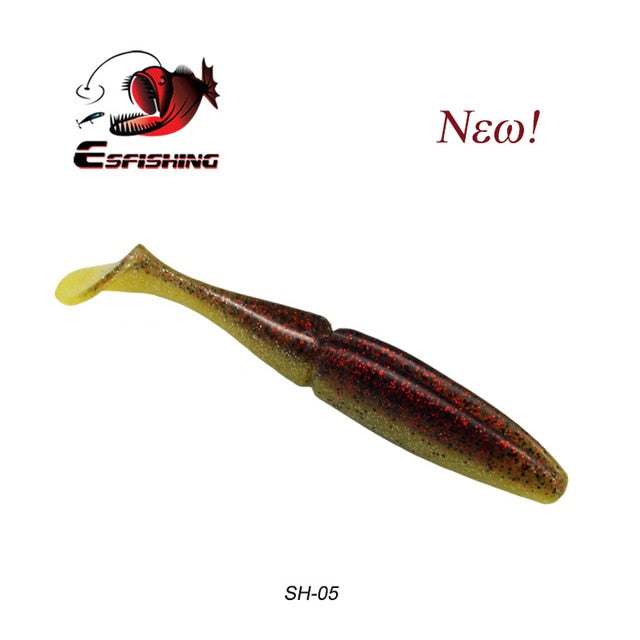 ESFISHING Quality Lures Easy Shiner Shad 100mm 125mm 155mm 200mm Pesca Fishing Soft Lures Silicone Bait Wobblers Leurre Souple