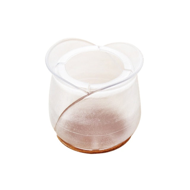 12Pcs Chair Leg Caps Assorted Round Square Rectangle Silicone Floor Protector Furniture Table Feet Covers