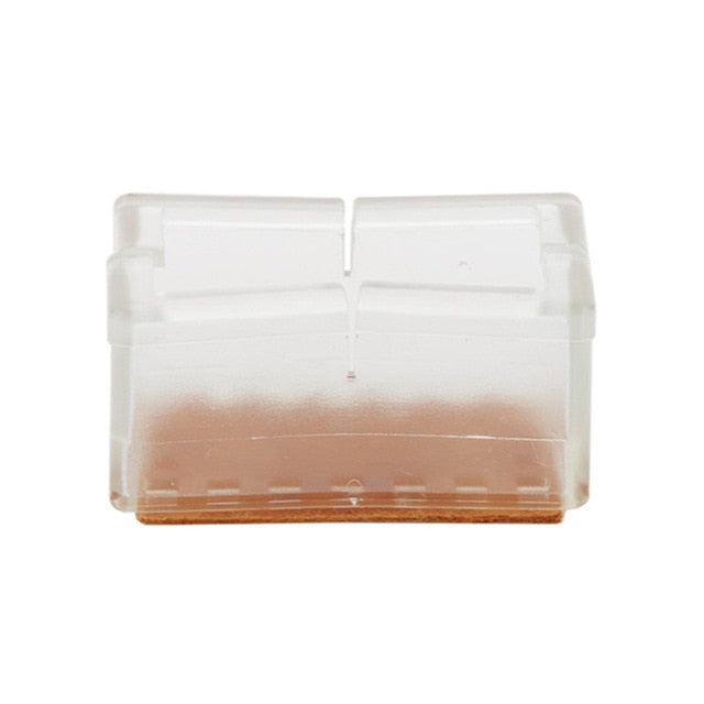 12Pcs Chair Leg Caps Assorted Round Square Rectangle Silicone Floor Protector Furniture Table Feet Covers