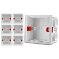 Adjustable 86 Switch socket Box,Mount Back Box Plasterboad 50mm Depth Wall Switch Wall Socket Mounting Cassette BOX Screw Set