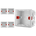 Adjustable 86 Switch socket Box,Mount Back Box Plasterboad 50mm Depth Wall Switch Wall Socket Mounting Cassette BOX Screw Set