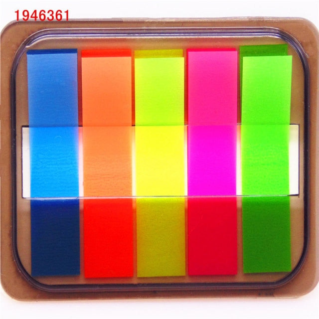 Fluorescence colour Self Adhesive Memo Pad Sticky Notes Bookmark Point It Marker Memo Sticker Paper Office School Supplies