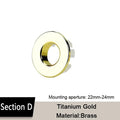 1Pcs Sink Hole Round Overflow Cover Ceramic Pots Plastic/Copper Insert Chrome Basin Sink overflow cover
