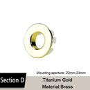 1Pcs Sink Hole Round Overflow Cover Ceramic Pots Plastic/Copper Insert Chrome Basin Sink overflow cover