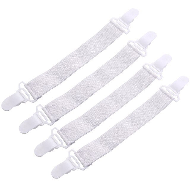 4Pcs/lot Bed Sheet Grippers Nonslip Blanket Mattress Cover Sofa Bed Fasteners Elastic Clip Holders