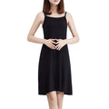Women Sling Dress Casual Solid Spaghetti Short Dress Sleeveless Dress Slips Under Dress Sexy Ladies Vestido Ropa Mujer