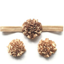 BalleenShiny 3PCS Flower Headband Baby Girls Barefoot Sandals Hair Foot Accessories Elastic Fashion Foot Decoration Kids Gift