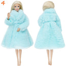 Soft Fur Coat Tops For Barbie Doll