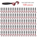 100 Pcs/lot Fishing Lures 40mm 0.4g Wobblers Carp Fishing Soft Bait Swimbait Tail Grub Lures Silicone Artificial Fishing Tackle