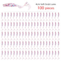 100 Pcs/lot Fishing Lures 40mm 0.4g Wobblers Carp Fishing Soft Bait Swimbait Tail Grub Lures Silicone Artificial Fishing Tackle