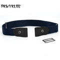 Buckle-Free Belt For Jean Pants,Dresses,No Buckle Stretch Elastic Waist Belt For Women/Men,No Bulge,No Hassle Waist Belt