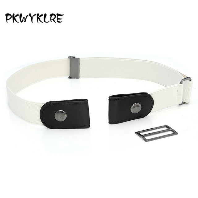 Buckle-Free Belt For Jean Pants,Dresses,No Buckle Stretch Elastic Waist Belt For Women/Men,No Bulge,No Hassle Waist Belt