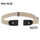 Buckle-Free Belt For Jean Pants,Dresses,No Buckle Stretch Elastic Waist Belt For Women/Men,No Bulge,No Hassle Waist Belt