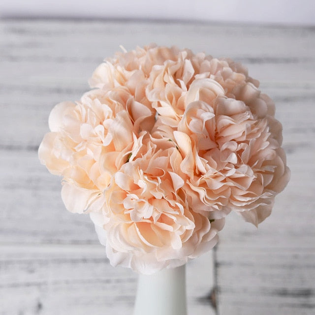 peony artificial artificial silk flowers for home decoration wedding bouquet for bride high quality fake flower faux living room