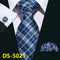 Men's Ties - Gold Navy Striped 100% Silk Tie