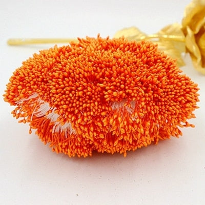 900pcs/lot Random Mixed Double Heads DIY Artificial Mini Pearl Flower Stamen Pistil 1mm Floral Stamen For Wedding Decoration DIY