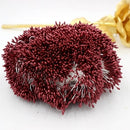 900pcs/lot Random Mixed Double Heads DIY Artificial Mini Pearl Flower Stamen Pistil 1mm Floral Stamen For Wedding Decoration DIY