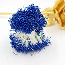 900pcs/lot Random Mixed Double Heads DIY Artificial Mini Pearl Flower Stamen Pistil 1mm Floral Stamen For Wedding Decoration DIY