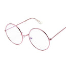 Vintage Round Glasses Clear Lens Fashion Gold Round Metal Frame Glasses Optical Men Women Eyeglass Frame Fake Glasses