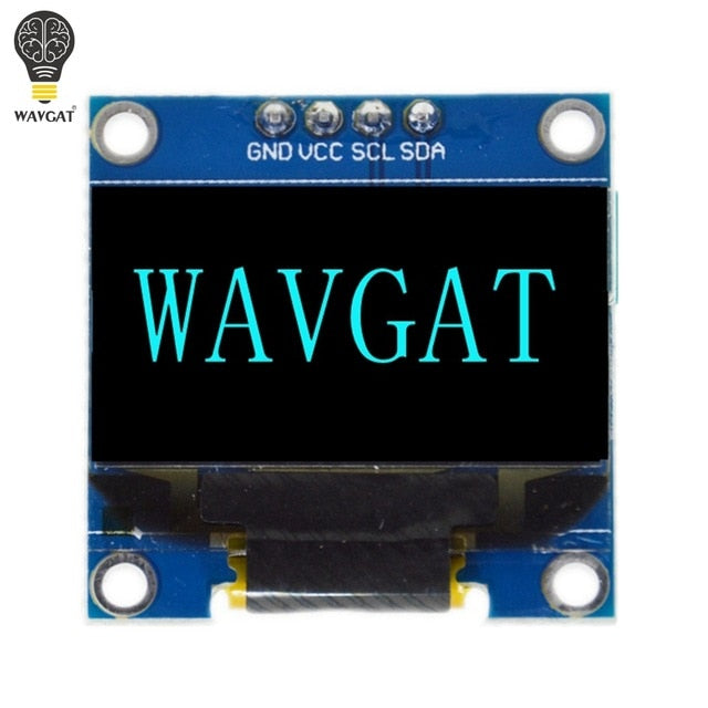 0.96 inch OLED IIC Serial White Display Module 128X64 I2C SSD1306 12864 LCD Screen Board GND VCC SCL SDA 0.96" for Arduino Black
