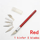 Carving knife or 5PC Blades Wood Carving Tools Fruit Craft Sculpture Engraving utility Knife  DIY Cutting stationery Tool