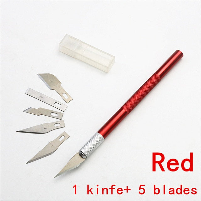 Carving knife or 5PC Blades Wood Carving Tools Fruit Craft Sculpture Engraving utility Knife  DIY Cutting stationery Tool