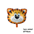 Animal Shaped Foil Balloons - Latex Balloons for Kids Set