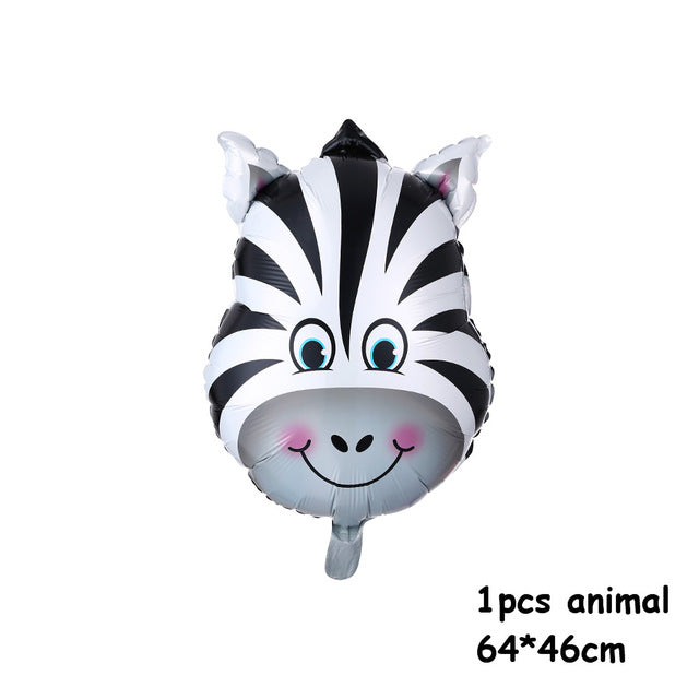 Animal Shaped Foil Balloons - Latex Balloons for Kids Set