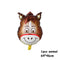 Animal Shaped Foil Balloons - Latex Balloons for Kids Set