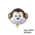 Animal Shaped Foil Balloons - Latex Balloons for Kids Set