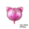 Animal Shaped Foil Balloons - Latex Balloons for Kids Set