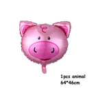 Animal Shaped Foil Balloons - Latex Balloons for Kids Set