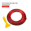 Car Styling 5M/pcs Universal Flexible Car Interior Decoration Moulding Trim Strips Car Central Control and Door Decoration Strip