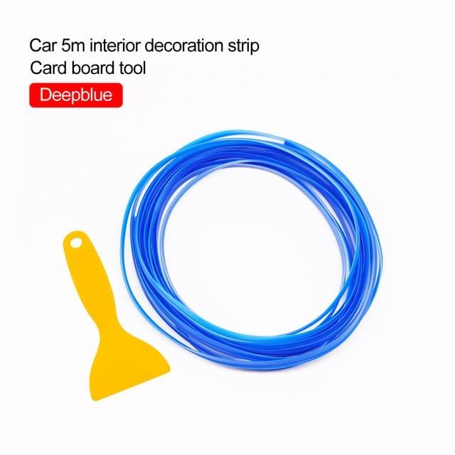 Car Styling 5M/pcs Universal Flexible Car Interior Decoration Moulding Trim Strips Car Central Control and Door Decoration Strip