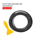 Car Styling 5M/pcs Universal Flexible Car Interior Decoration Moulding Trim Strips Car Central Control and Door Decoration Strip