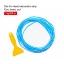 Car Styling 5M/pcs Universal Flexible Car Interior Decoration Moulding Trim Strips Car Central Control and Door Decoration Strip