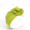New Fashion Flower Baby Hat Newborn Elastic Baby Turban Hats for Girls 10 Colors Cotton Infant Beanie Cap 1 PC