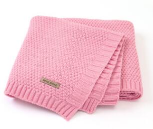 MOTOHOOD Kids Blanket Casual Baby Blankets Knitted Newborn Swaddle Wrap Soft Toddler Sofa Crib Quilt Baby Stroller Blanket