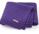 MOTOHOOD Kids Blanket Casual Baby Blankets Knitted Newborn Swaddle Wrap Soft Toddler Sofa Crib Quilt Baby Stroller Blanket